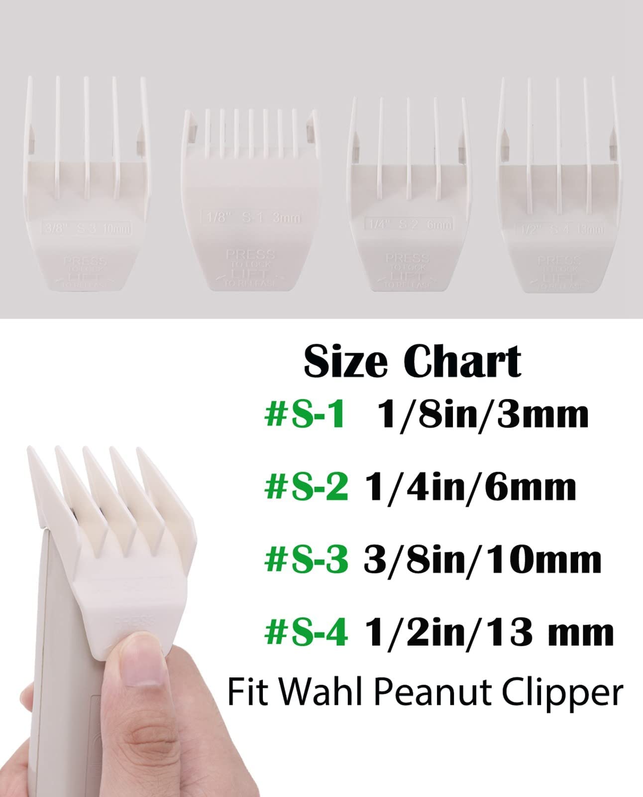 Professional Peanut Clipper/Trimmer Snap On Replacement Blades #2068-300,Detachable Trimmer Blade,Competible with Peanut Blade,Gold Color